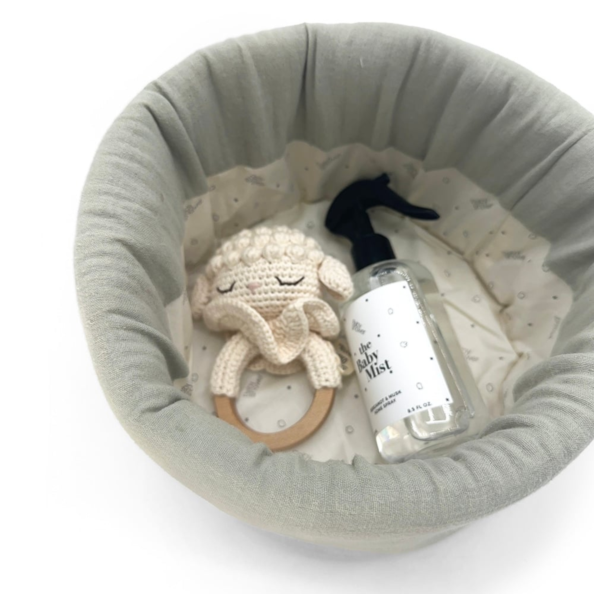 סל אחסון בצבע ירוק פיסטוק