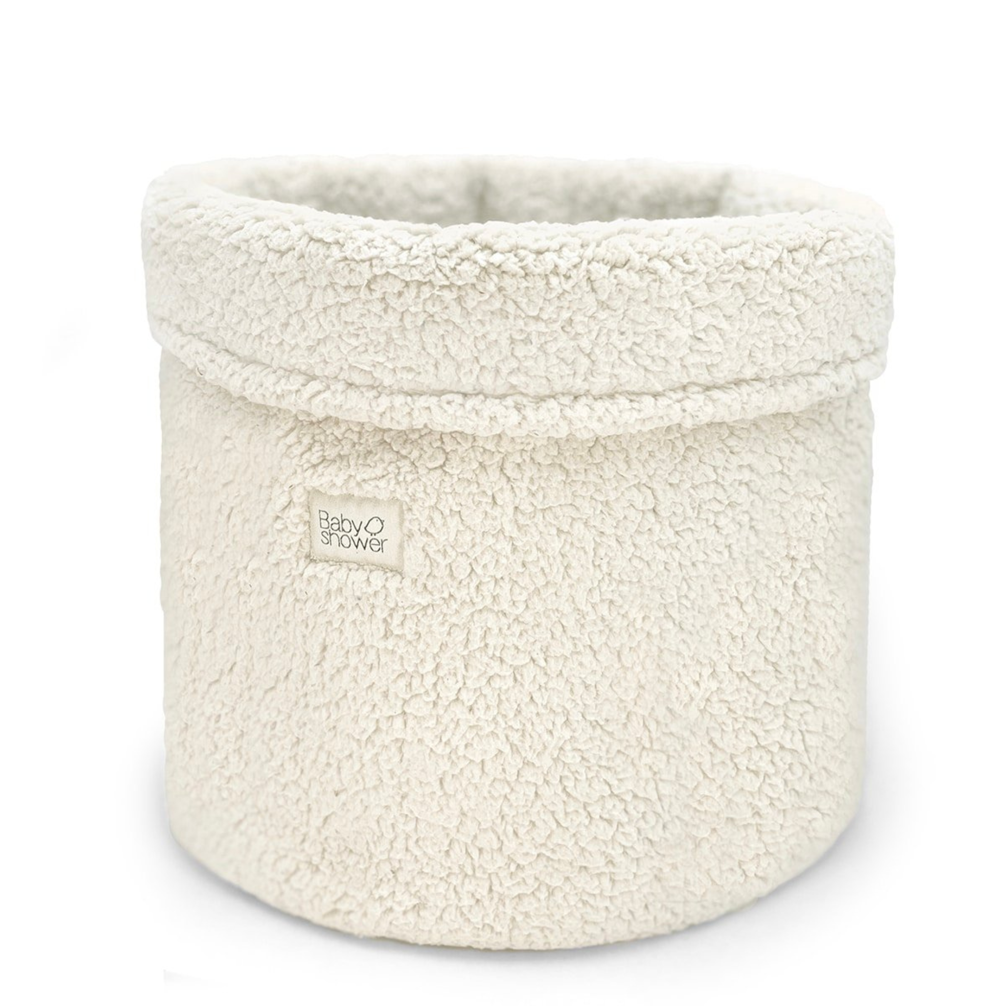 סל אחסון בצבע לבן אייבורי