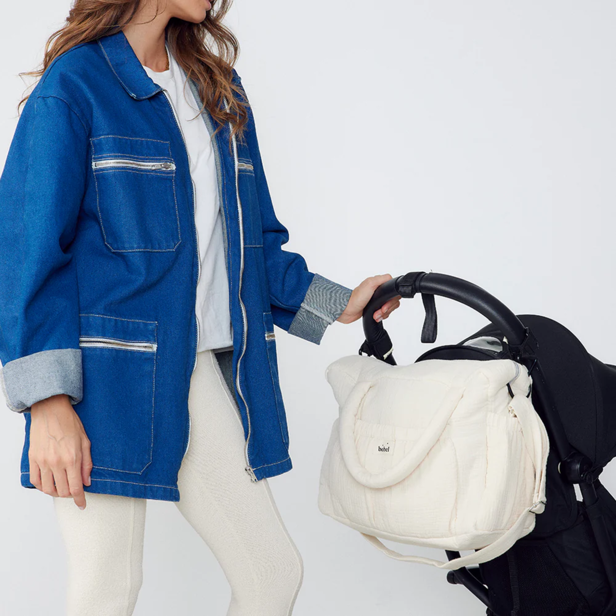 תיק החתלה "Like a candy" מכותנה אורגנית - בצבע ורוד ניוד