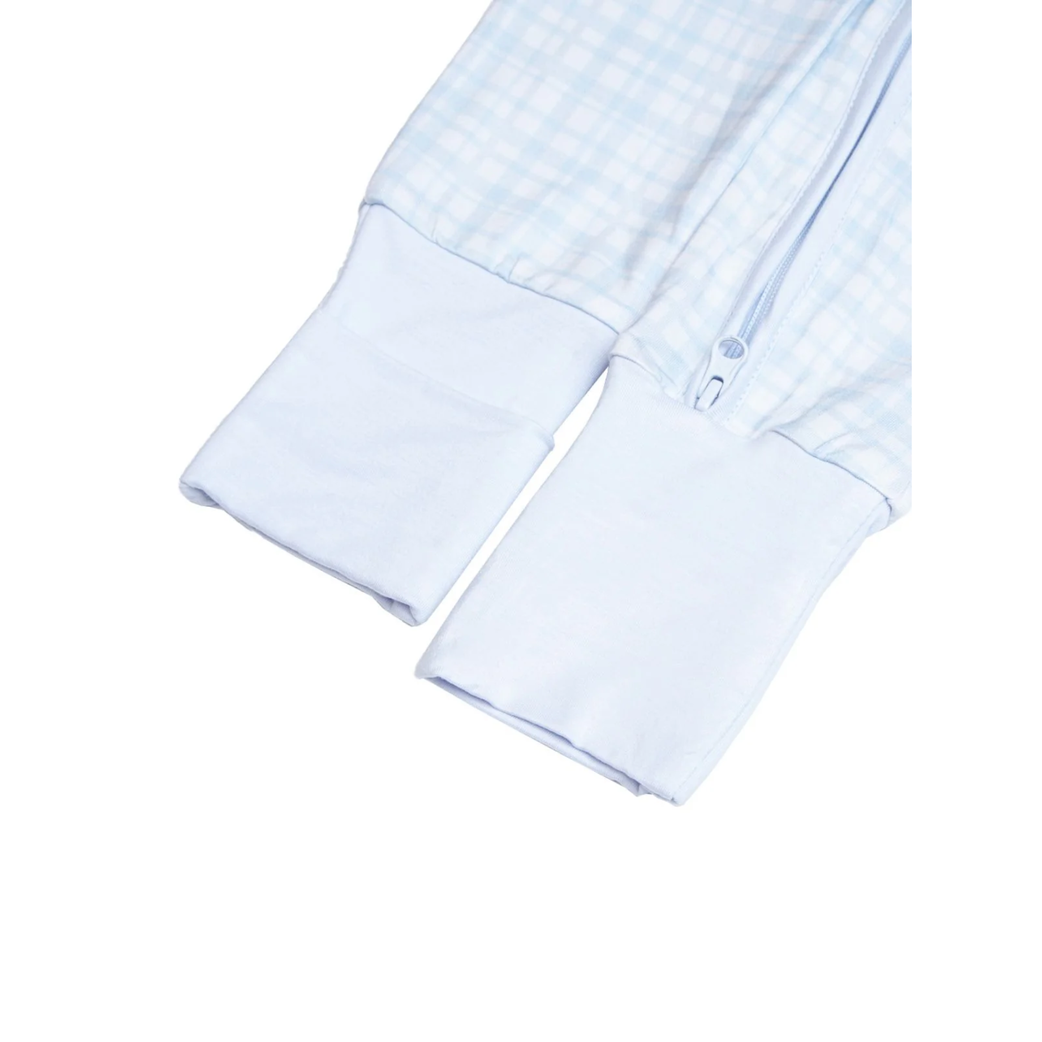 אוברול רוכסן - בגוון כחול משובץ