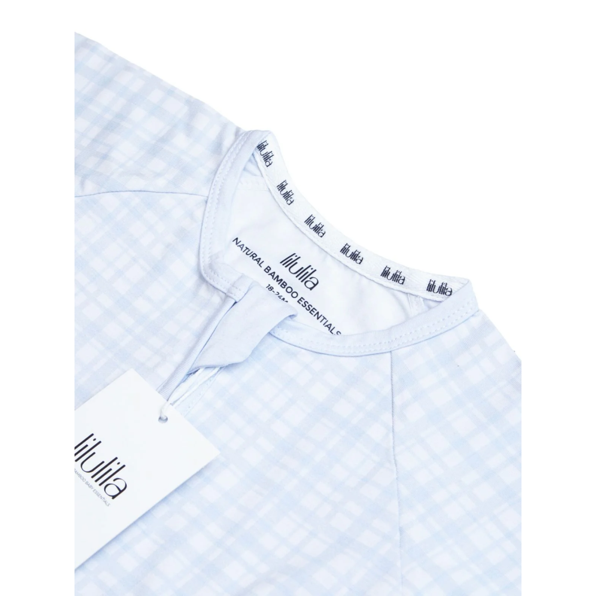 אוברול רוכסן - בגוון כחול משובץ