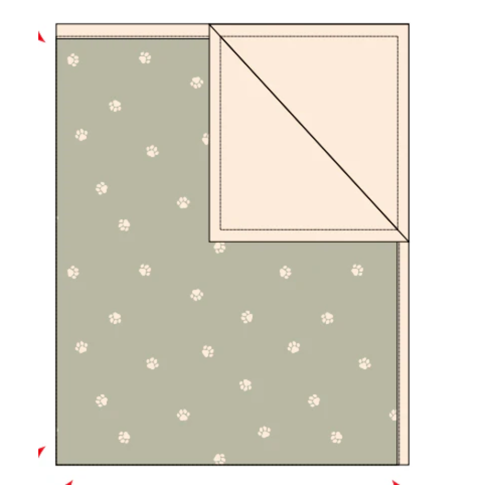 סט לשינה הכולל שמיכת במבוק בצבע ירוק זית + אוברול ארוך בצבע ירוק זית + בובת Miffy בצבע ירוק רך