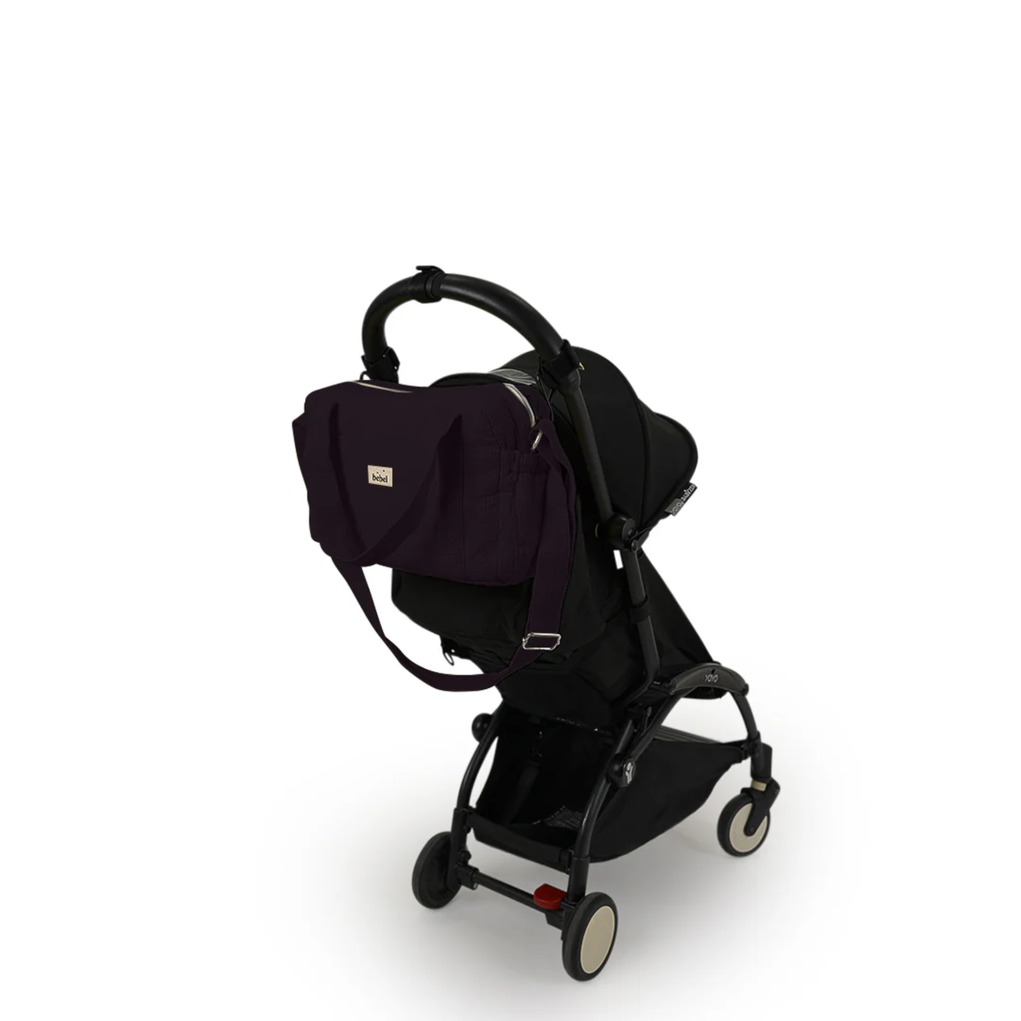 תיק החתלה "Middle" מכותנה אורגנית - בצבע שחור