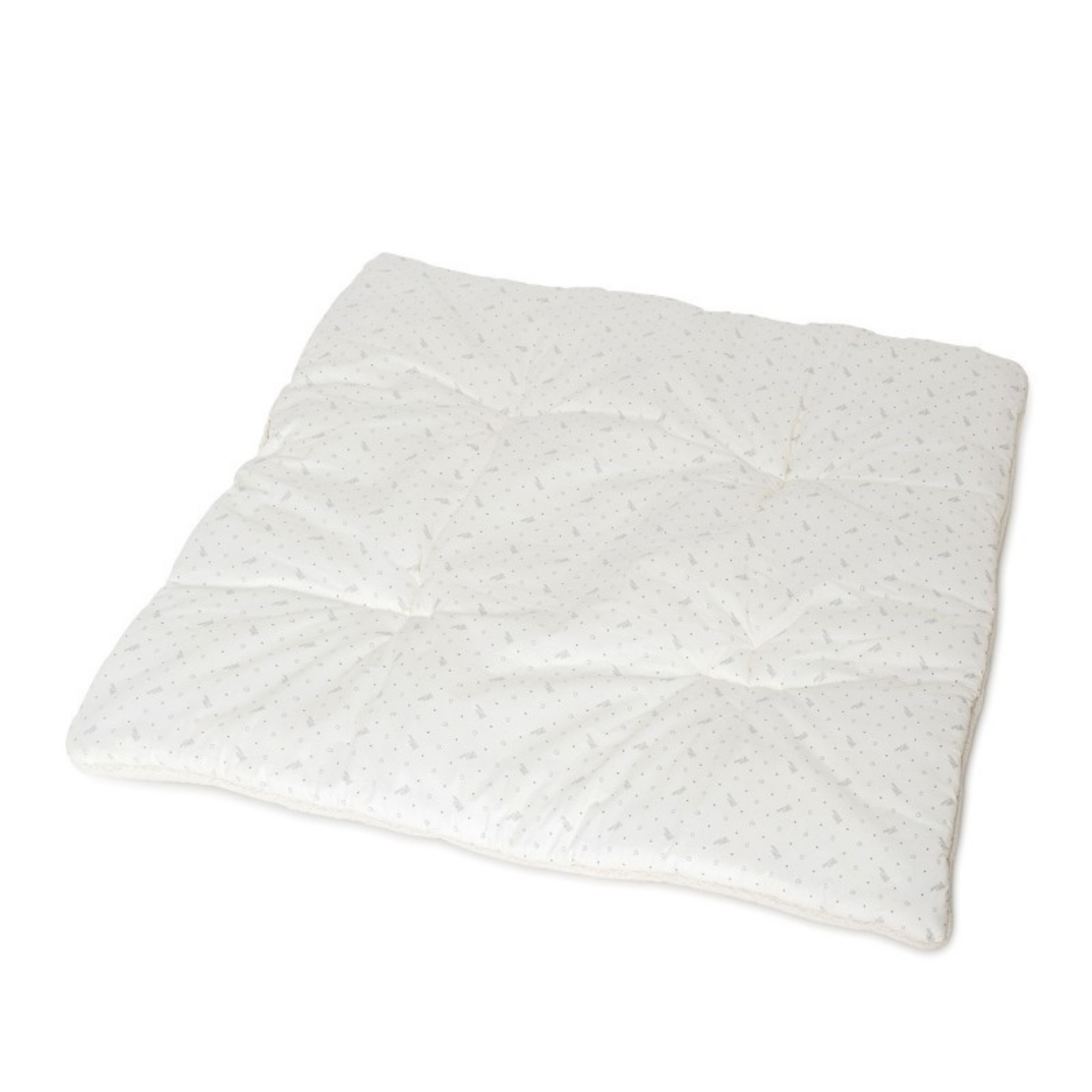 מחצלת פיקניק מכותנה אורגנית - מעוטרת בפסים כחול נייבי