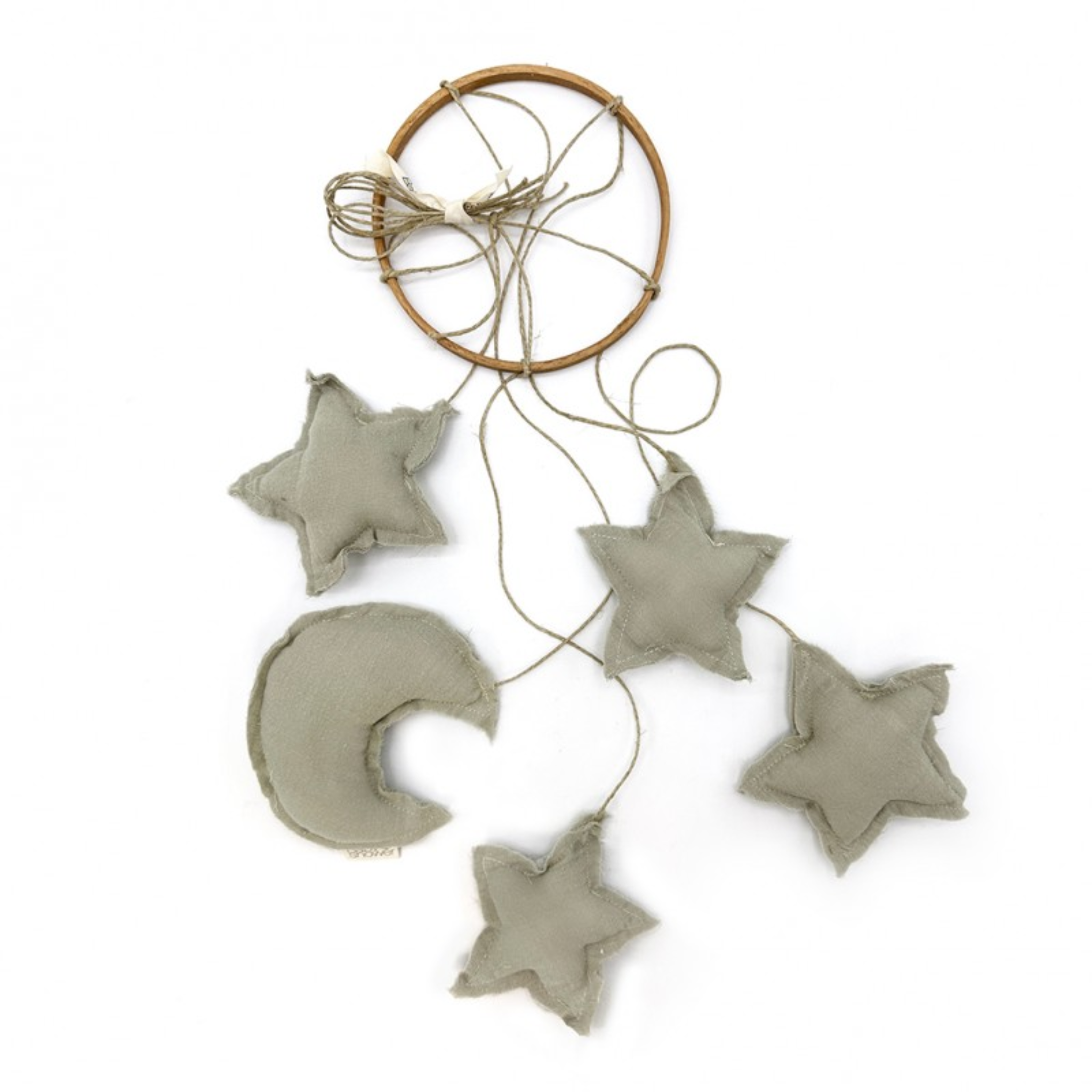 מובייל - בצורת כוכבים וירח בצבע ירוק סייג'