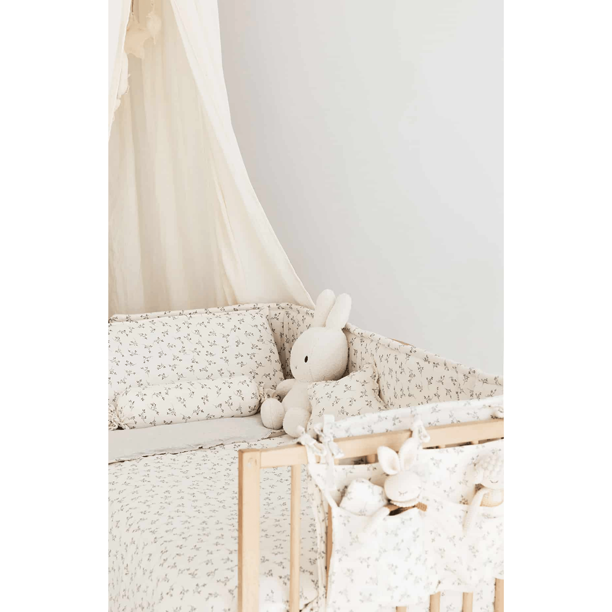 כילה גדולה מכותנה אורגנית - בצבע לבן אייבורי