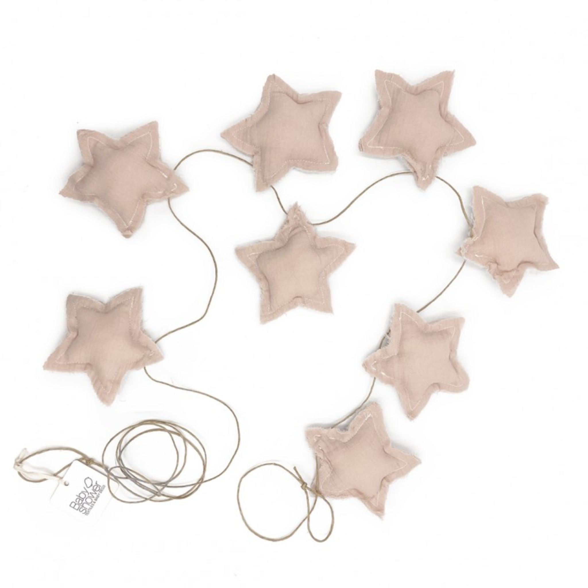 גרילנדת כוכבים - בצבע ורוד ניוד