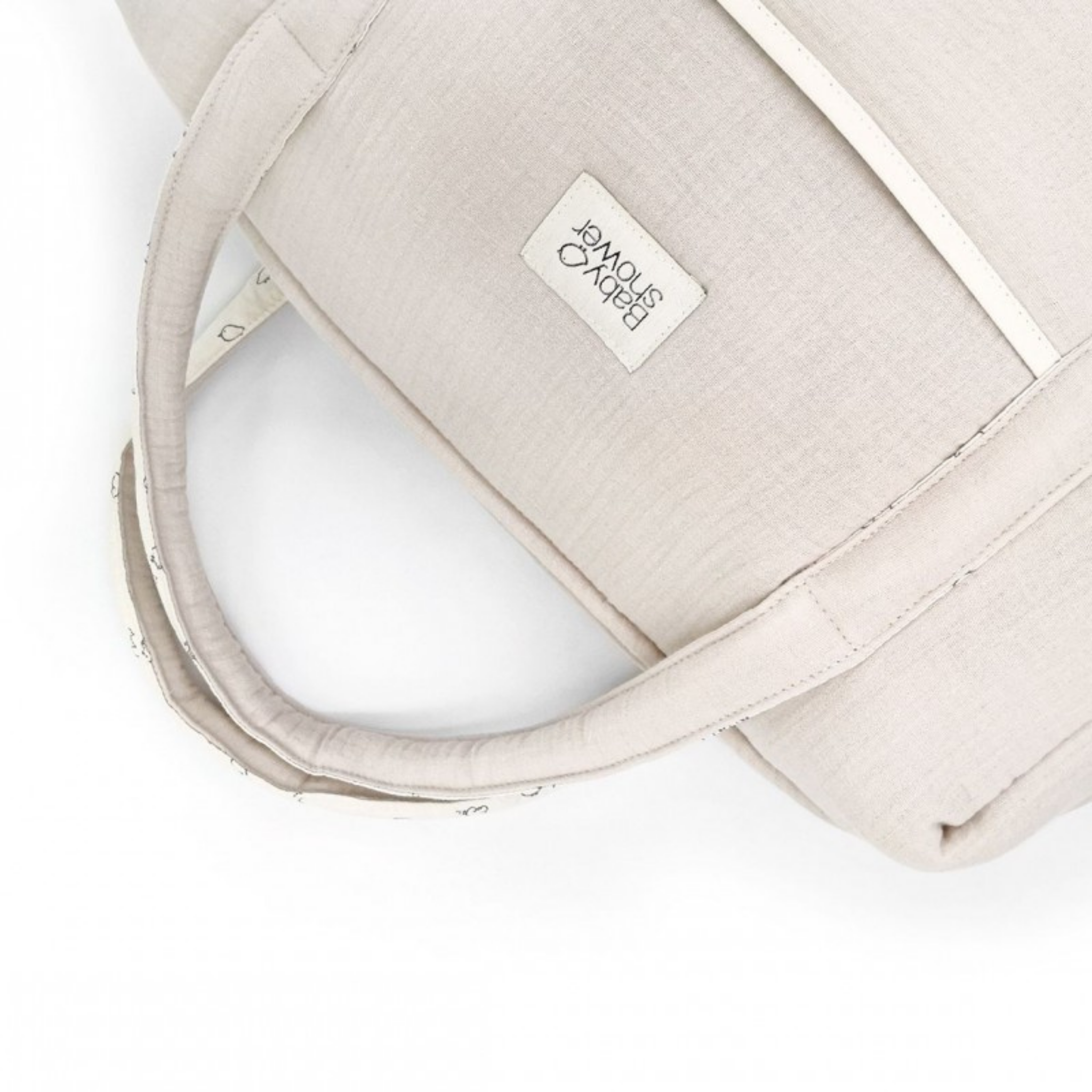 תיק החתלה ''קמילה'' מכותנה אורגנית - בצבע אפור בהיר