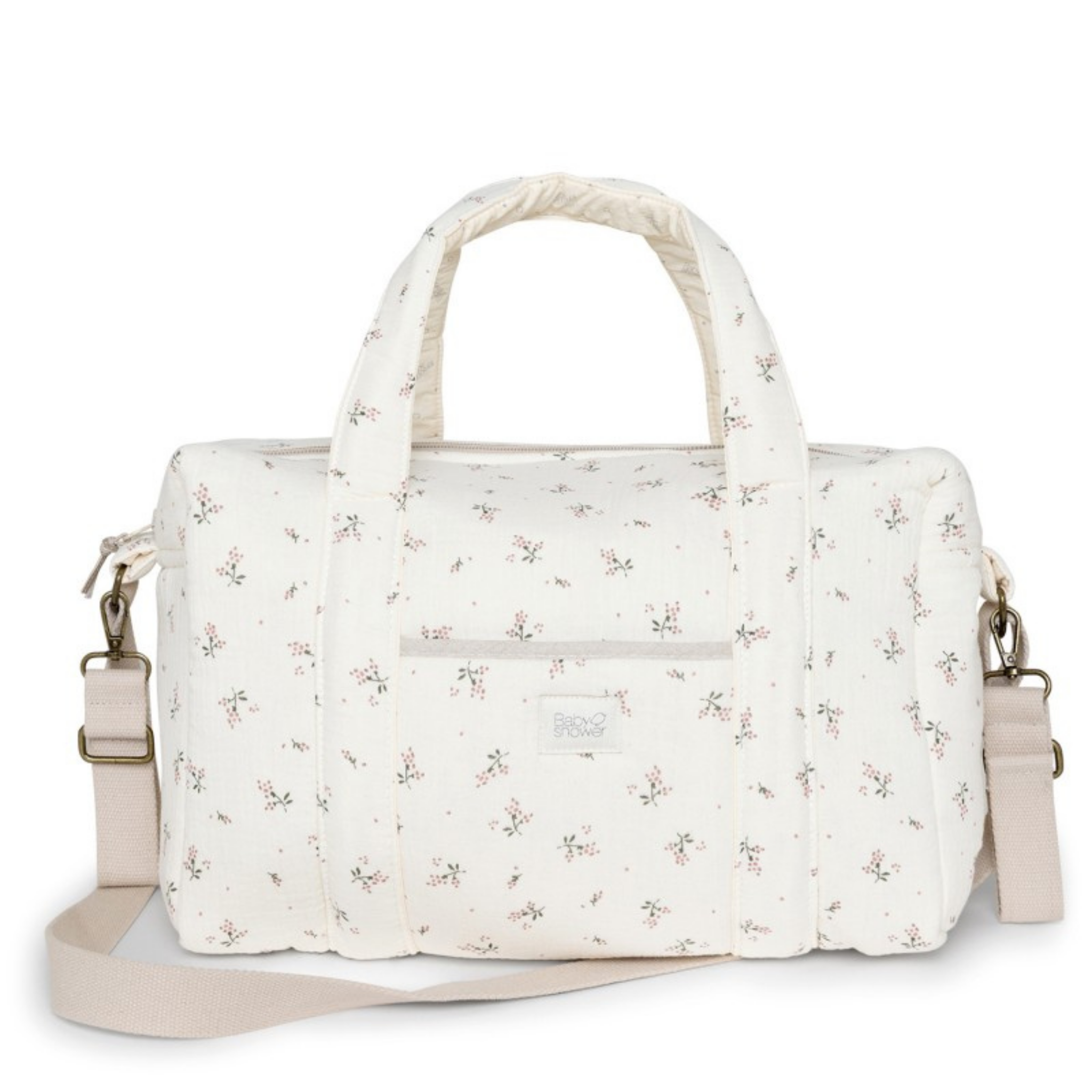 תיק עגלה מדגם High Park מכותנה אורגנית - מעוטר בדומדמניות