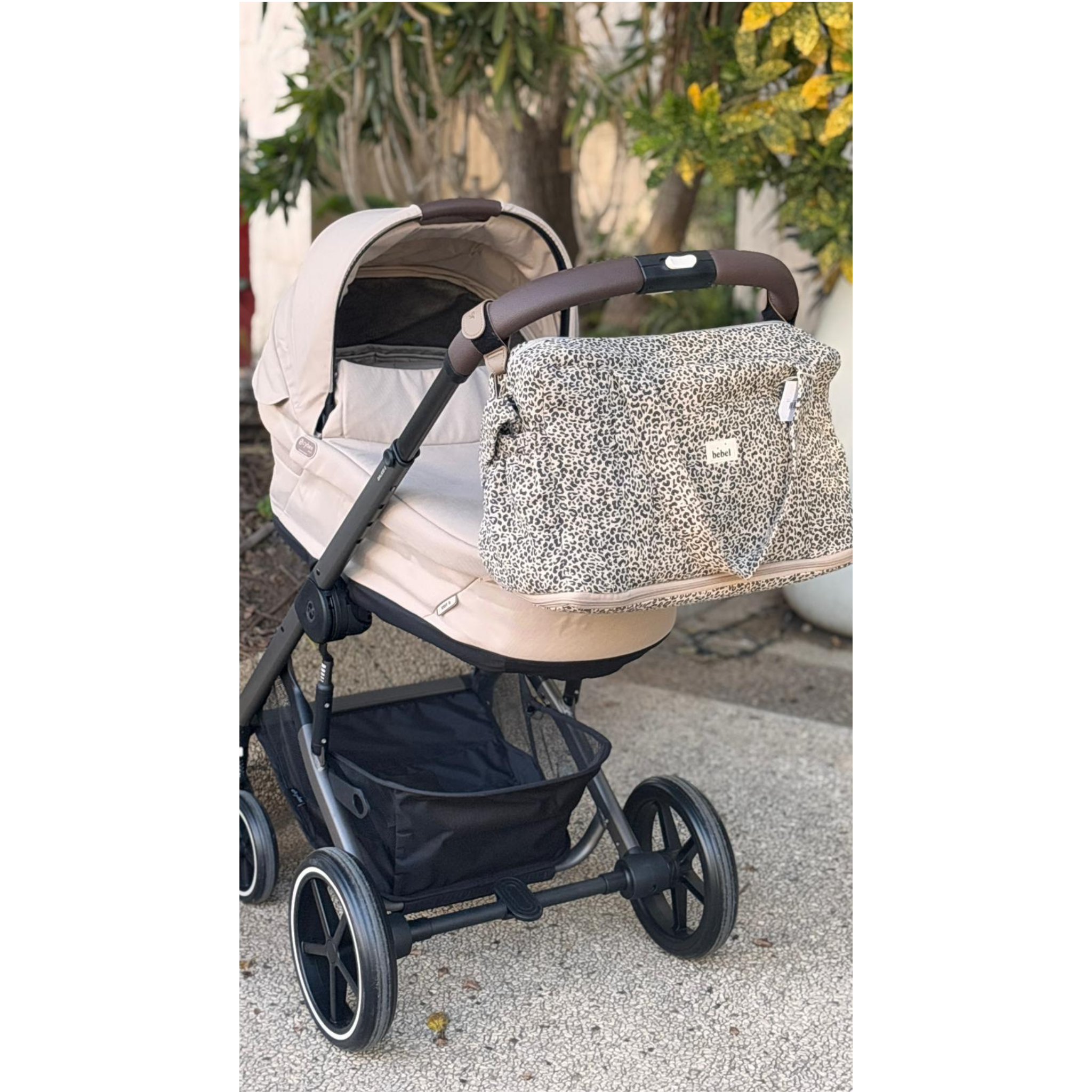 תיק החתלה "24/48" מכותנה אורגנית -מנומר