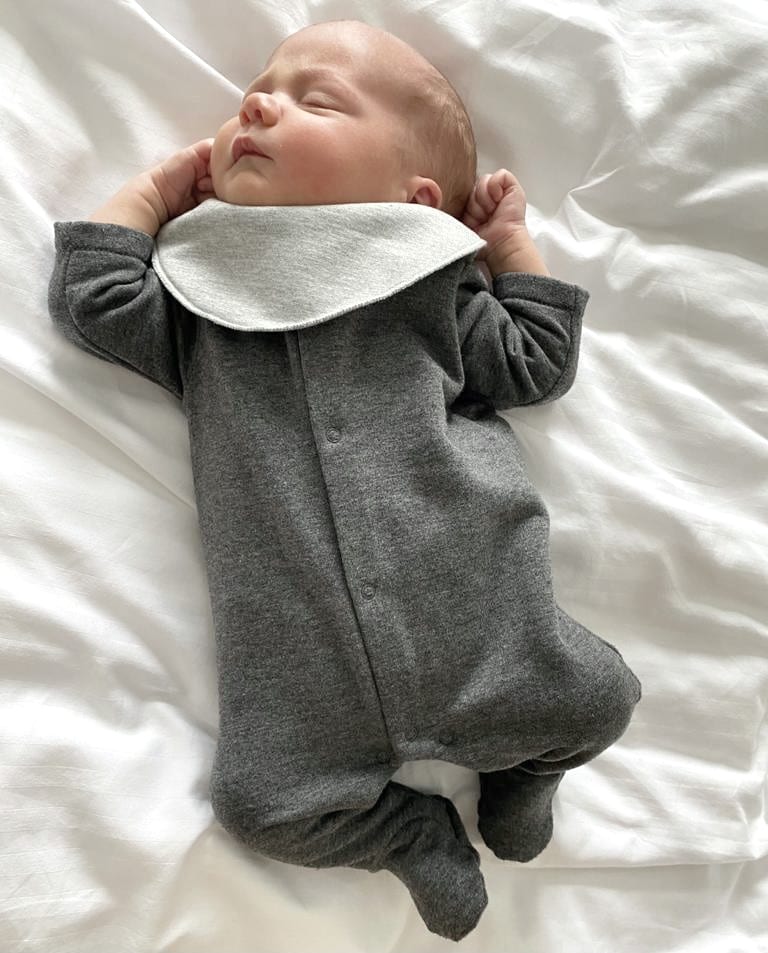 אוברול מכותנה OEKO-TEX® בצבע אפור כהה -A Basic Brand