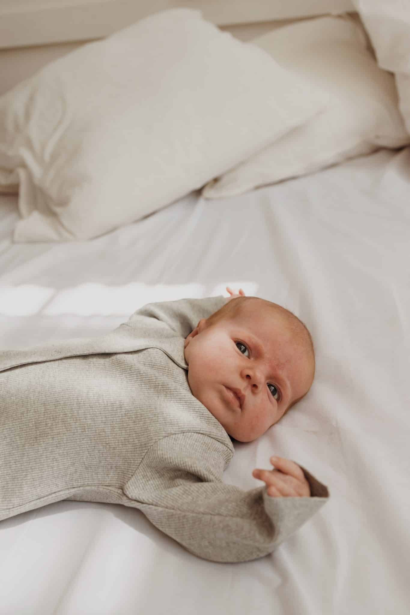 אוברול מכותנה ריב OEKO-TEX® בצבע אפור בהיר -A Basic Brand