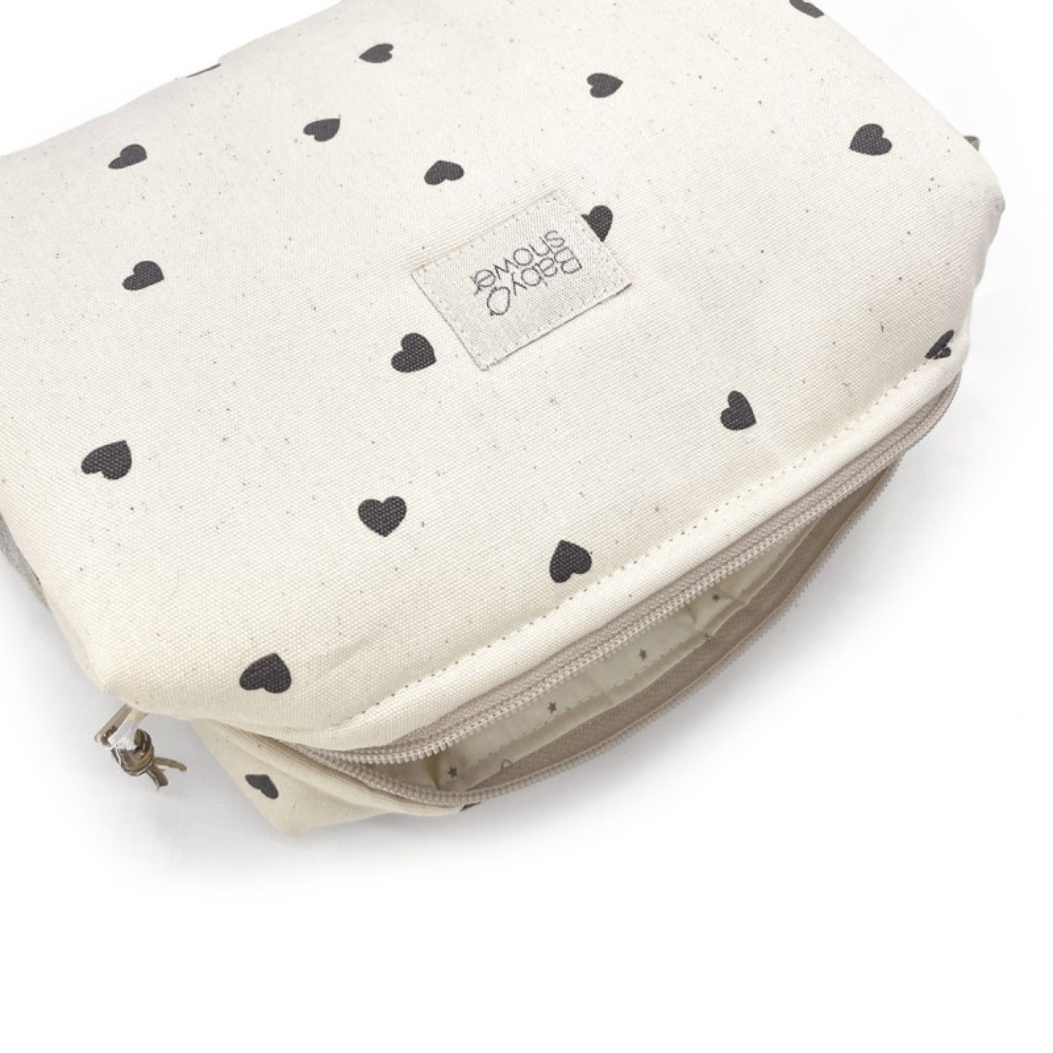 סט לבבות הכולל תיק עגלה קטן/ארגונית + משטח החתלה נייד +תיק רחצה תואם