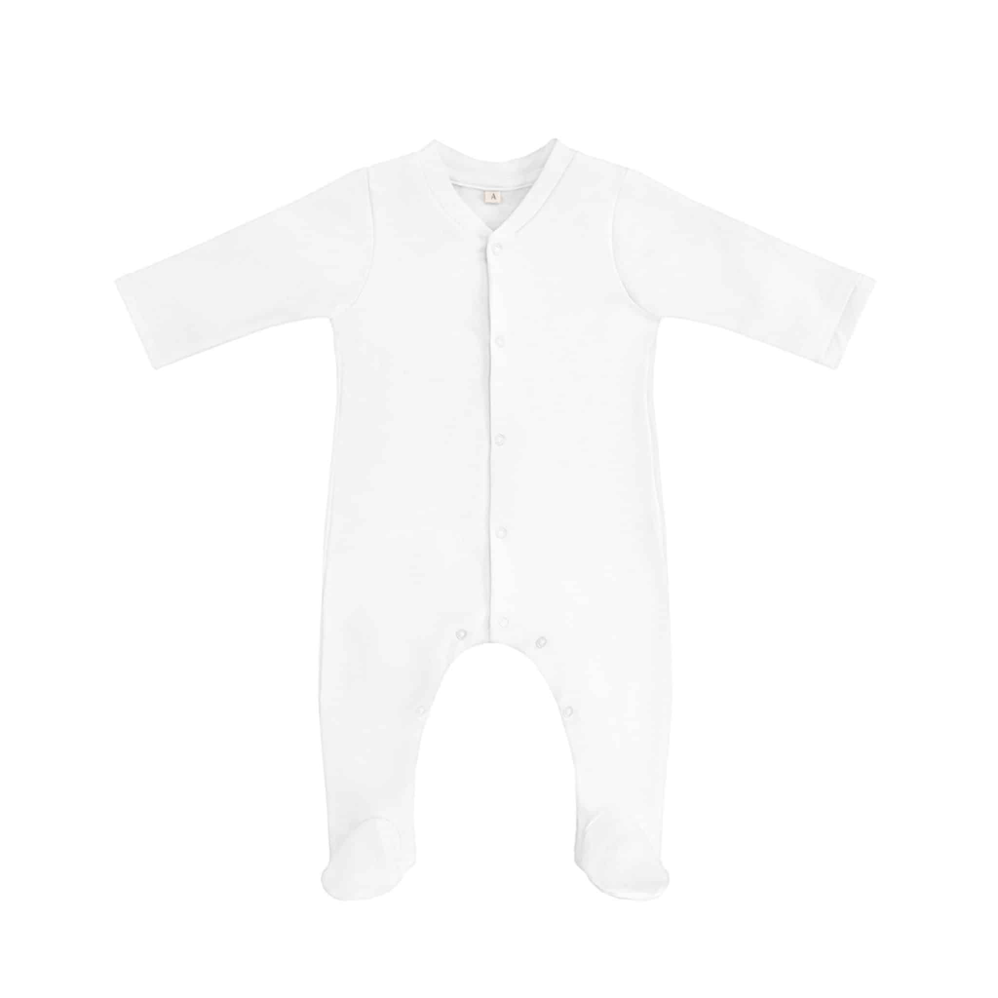 אוברול מכותנה OEKO-TEX® בצבע לבן -A Basic Brand