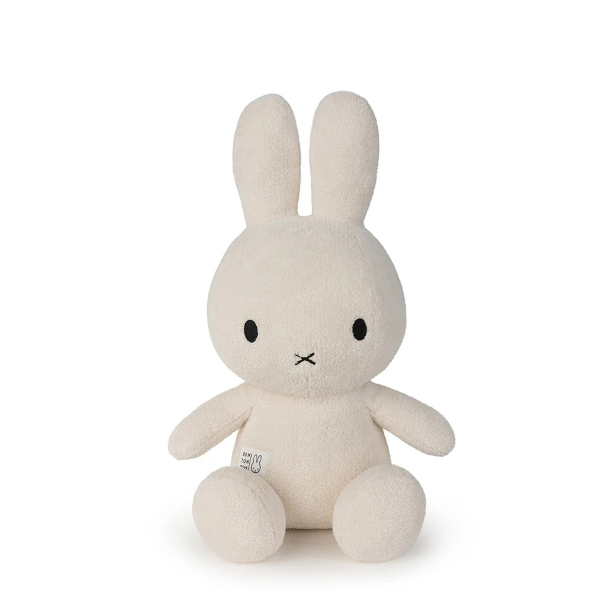 בובת Miffy גדולה – מבד קורדרוי בצבע קרם